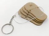 Flip Flop 3" - Acrylic Key Chain Blanks with Hardware and Cut file - 10 Pack - My Local Maker